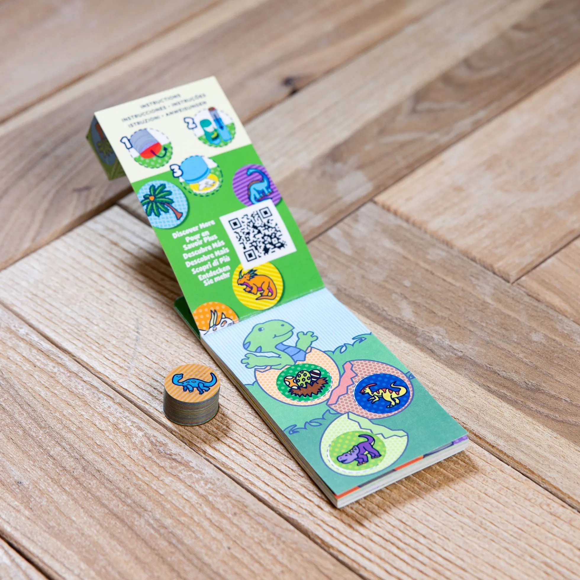 Sticker WOW!® Mini Activity Pad & Refill Stickers - Dinosaur (200+ Stickers, Stamper Not Included)