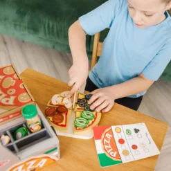 Top & Bake Pizza Counter - Wooden Play Food