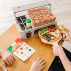 Top & Bake Pizza Counter - Wooden Play Food
