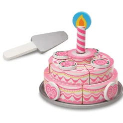 Triple-Layer Party Cake - Wooden Play Food