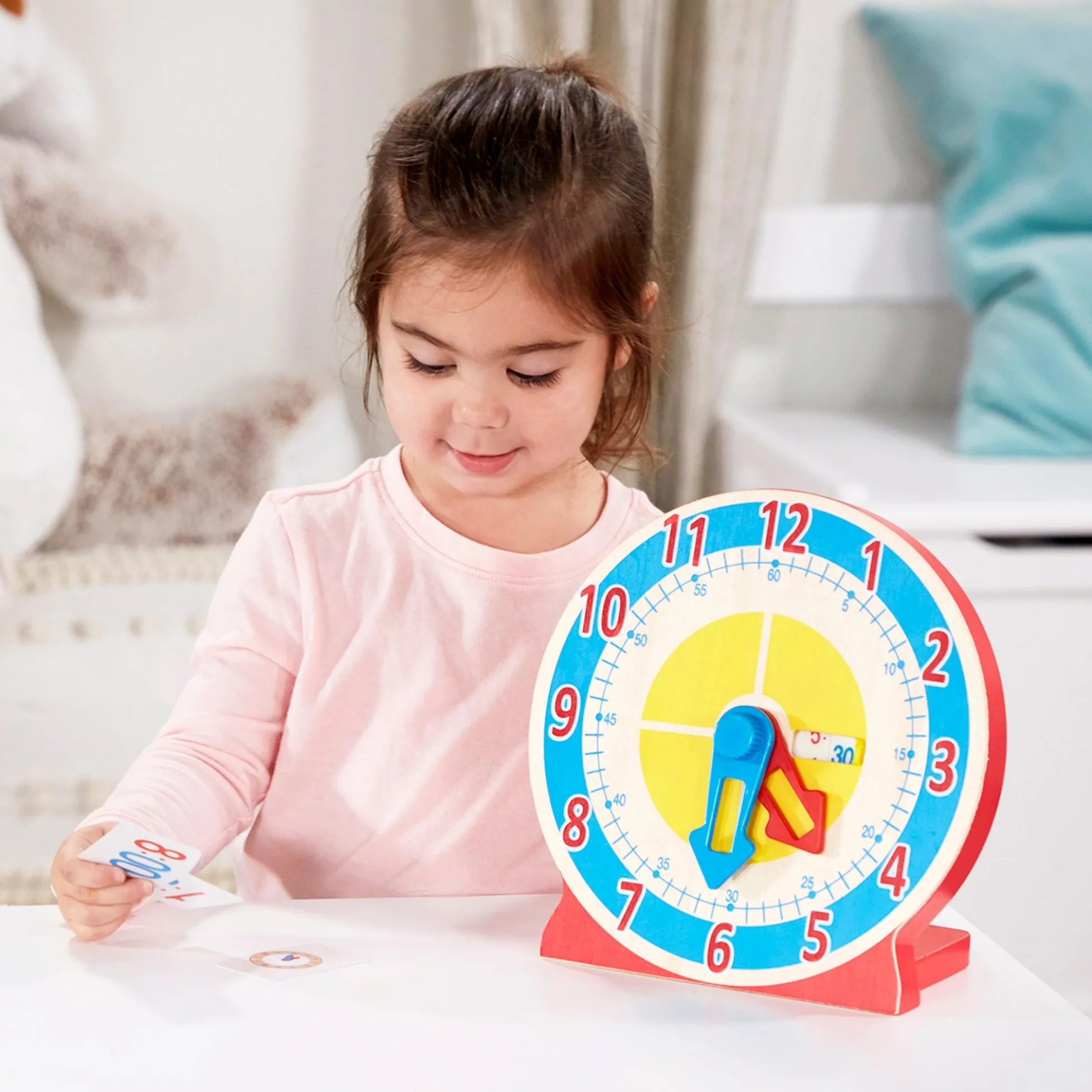 Turn & Tell Wooden Clock