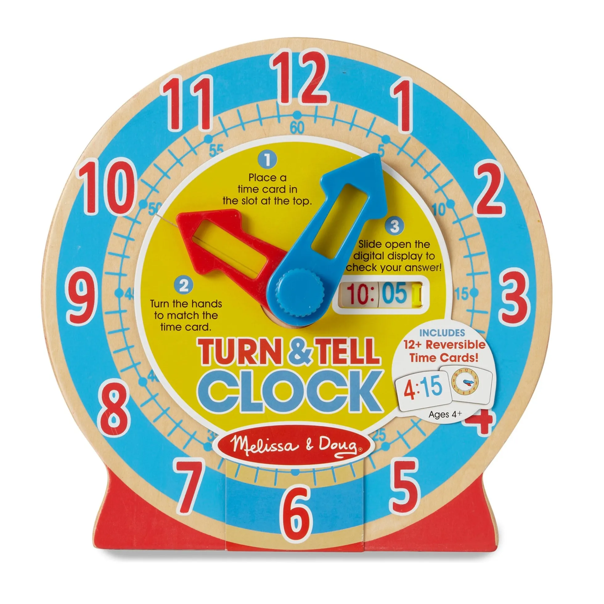 Turn & Tell Wooden Clock