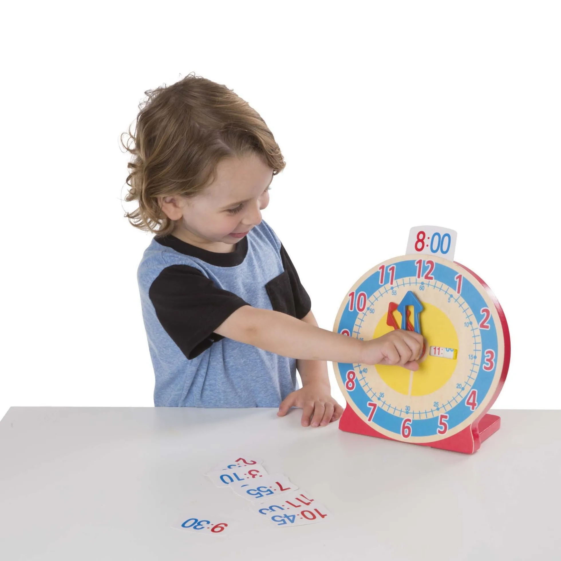 Turn & Tell Wooden Clock