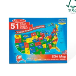 USA Map Floor Puzzle - 51 Pieces