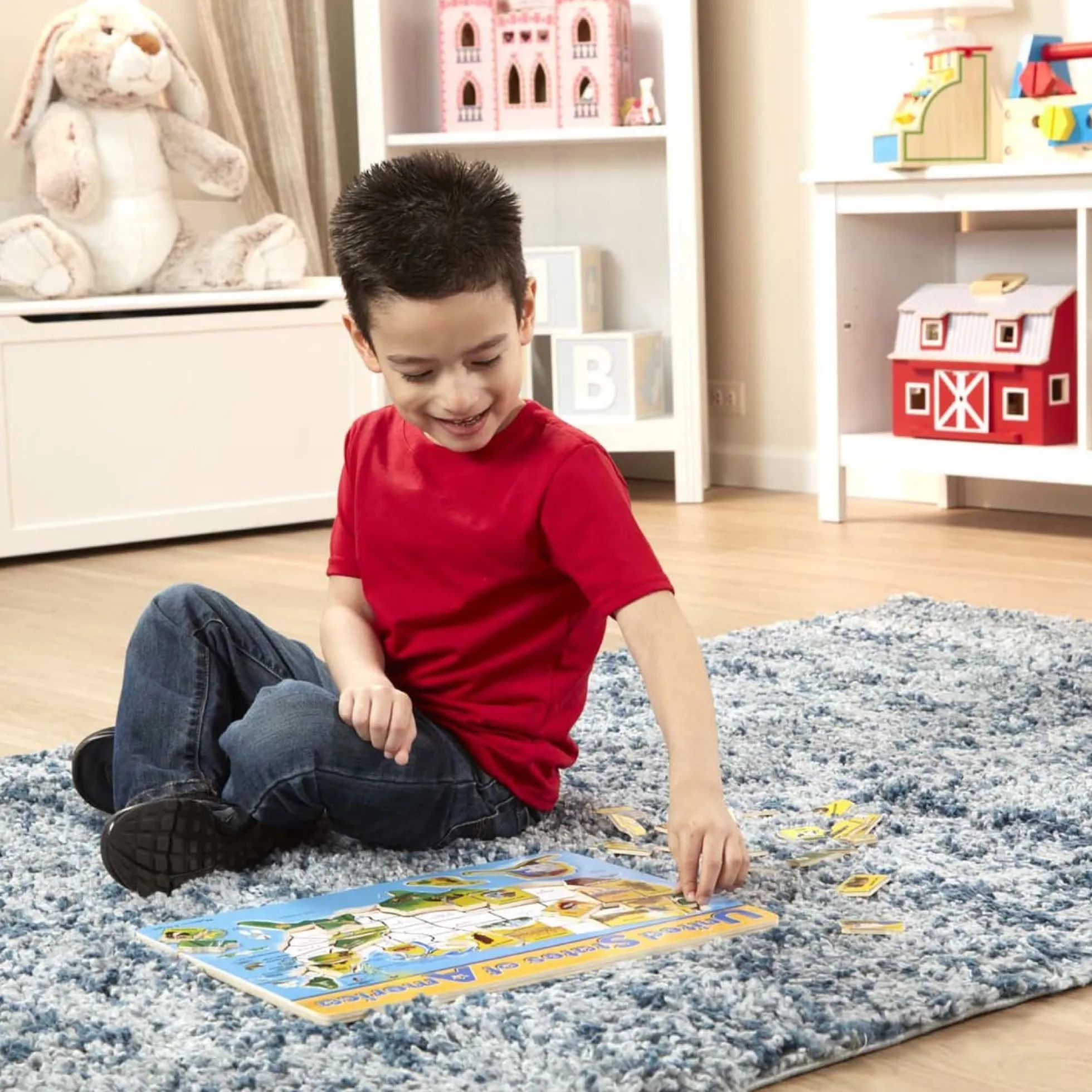 U.S.A. Map Wooden Puzzle