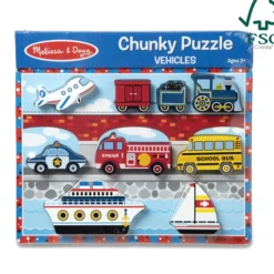 Vehicles Chunky Puzzle - 9 Pieces