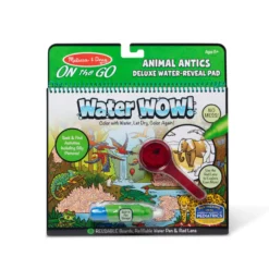 Water Wow! Animal Antics Deluxe Water-Reveal Pad - On the Go Travel Activity