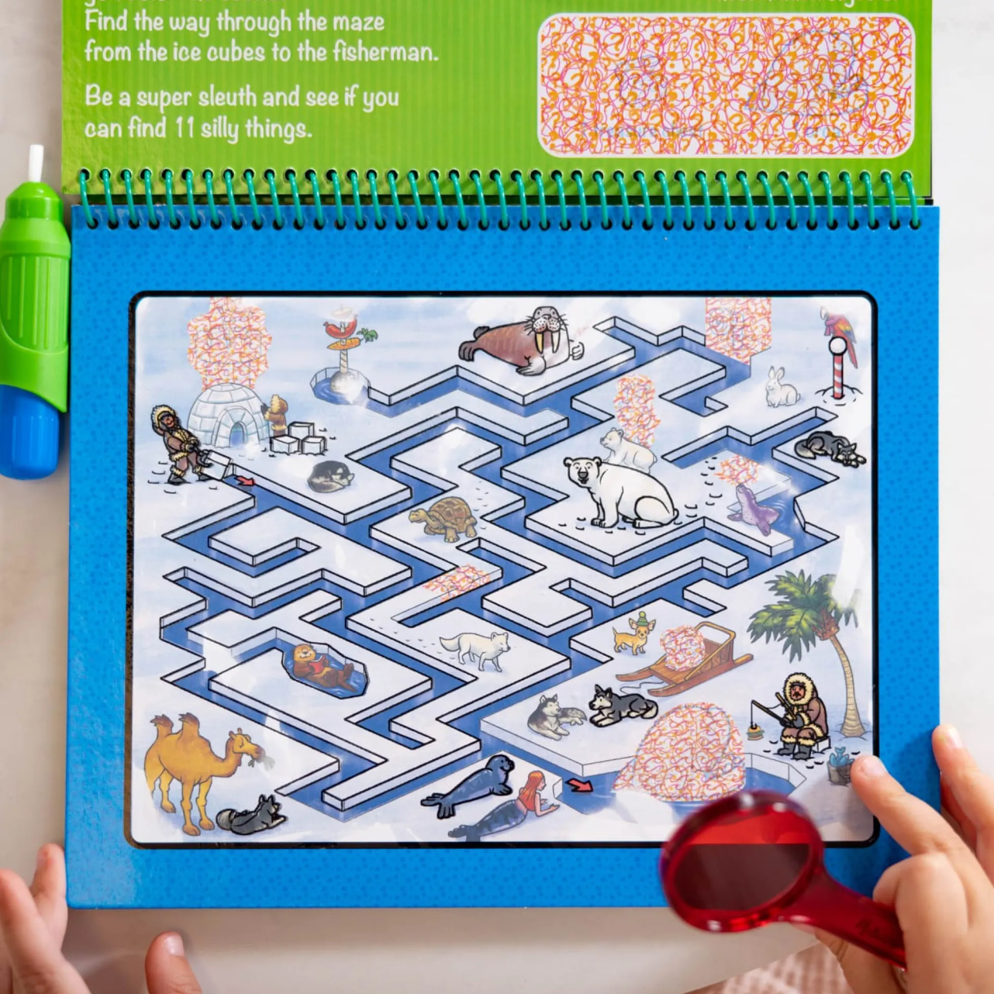 Water Wow! Animal Antics Deluxe Water-Reveal Pad - On the Go Travel Activity