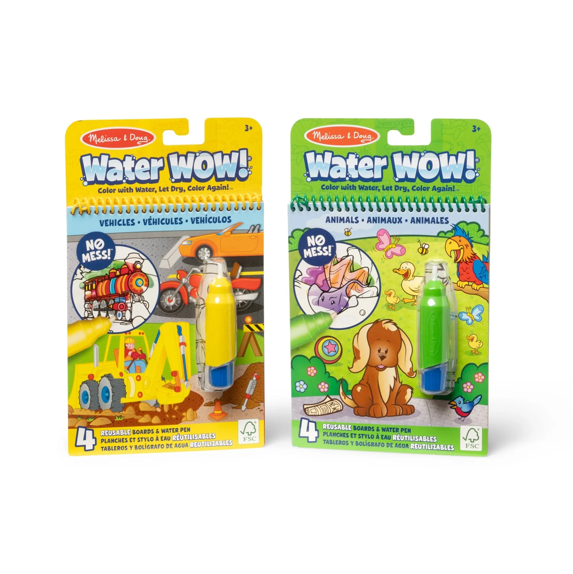 Water WOW! 2-Pack – Animals, Vehicles