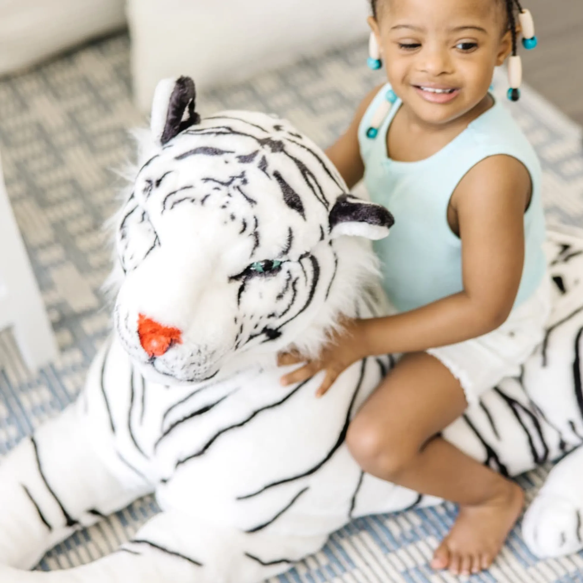 White Tiger Giant Stuffed Animal