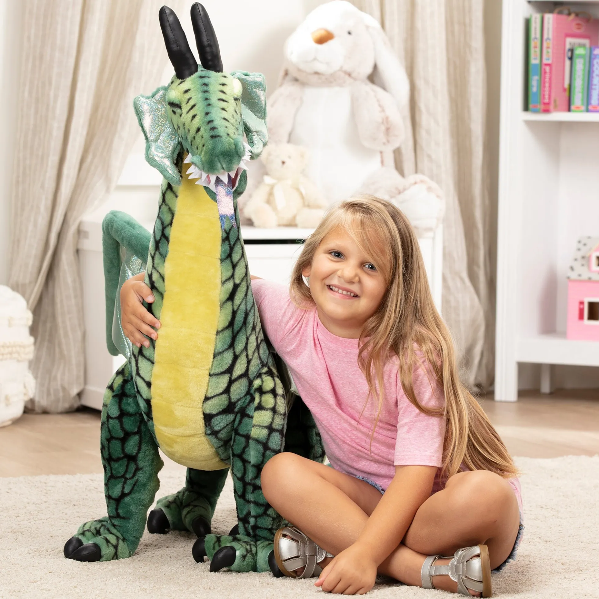 Winged Dragon Lifelike Plush Stuffed Animal