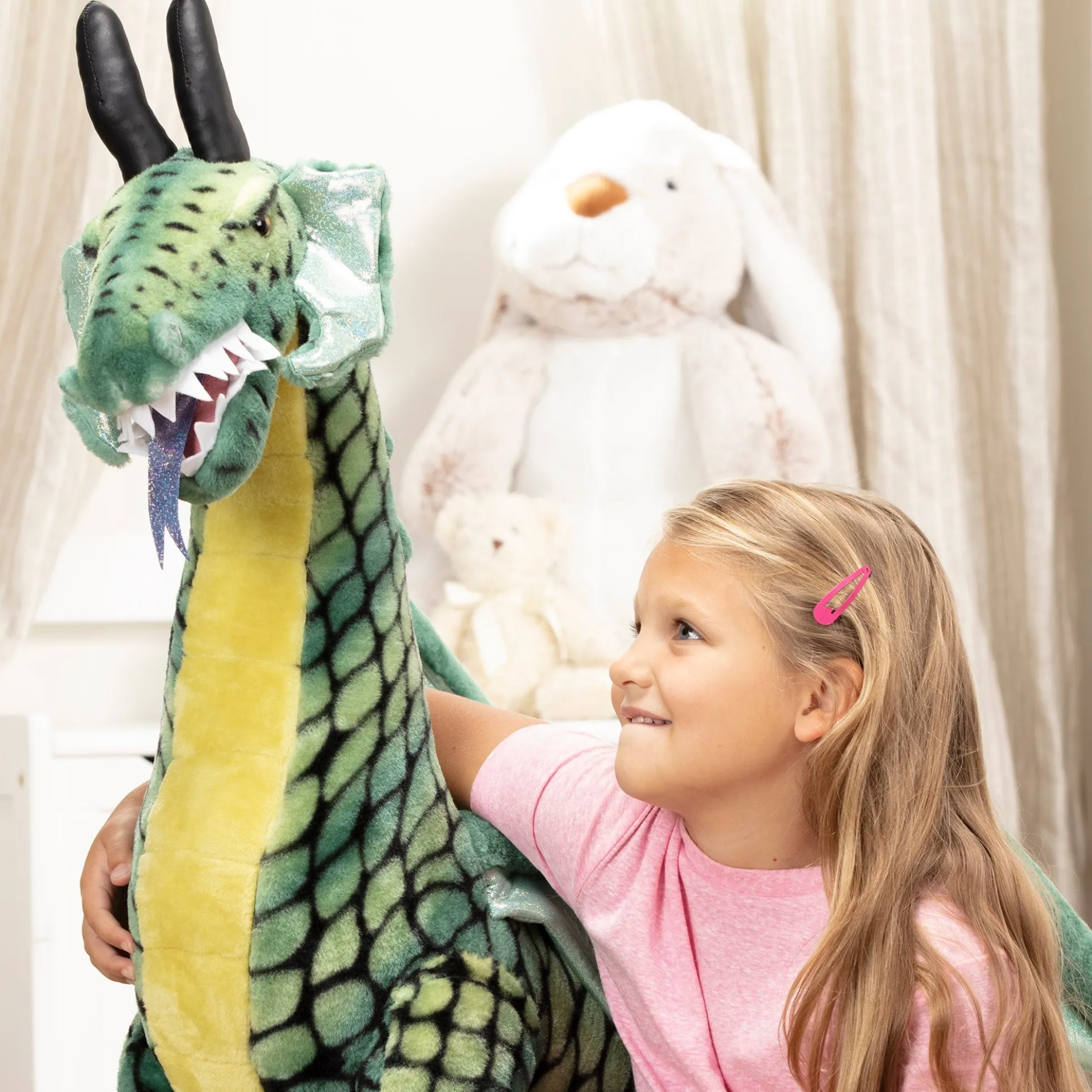 Winged Dragon Lifelike Plush Stuffed Animal