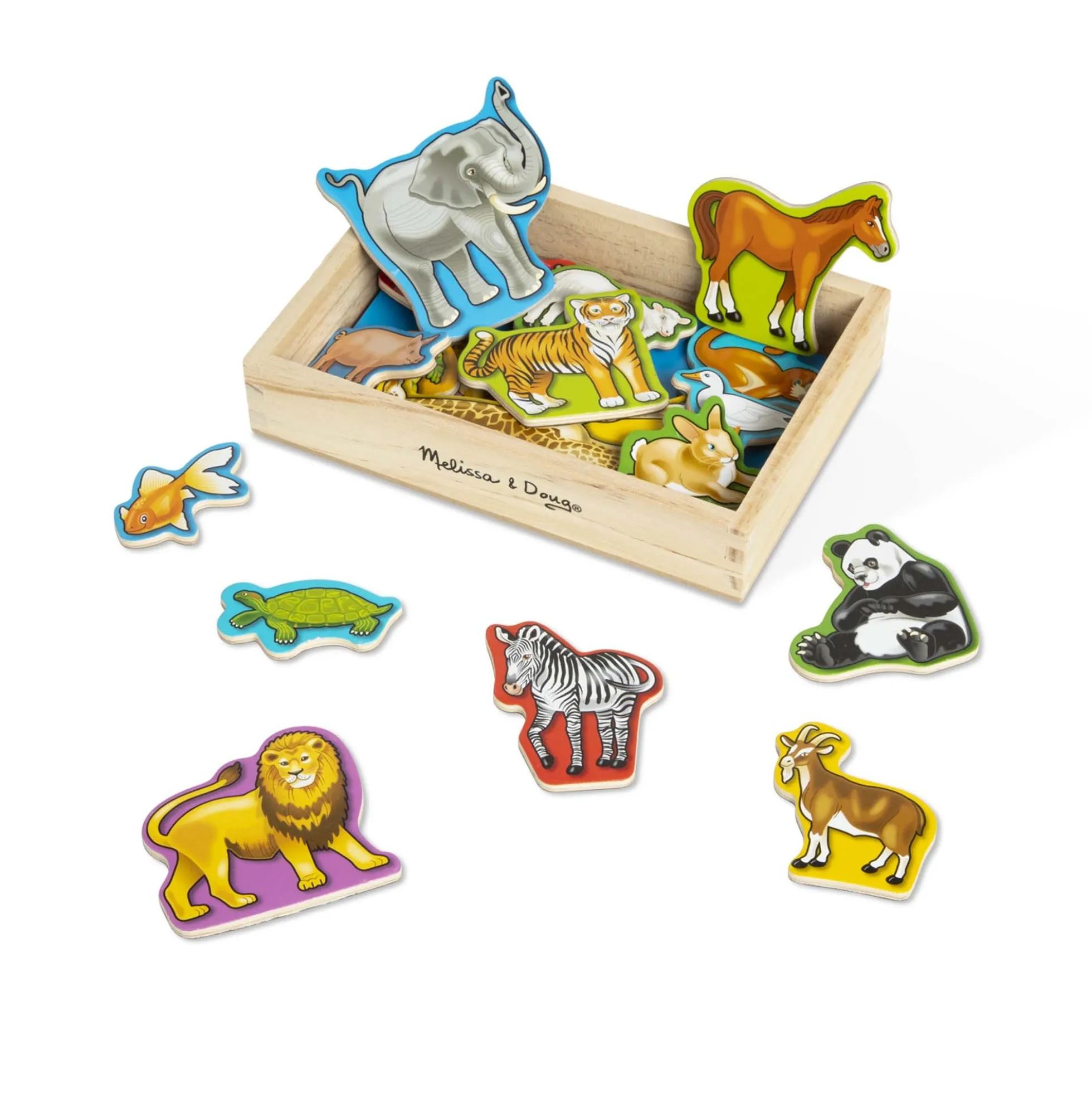Wooden Animal Magnets