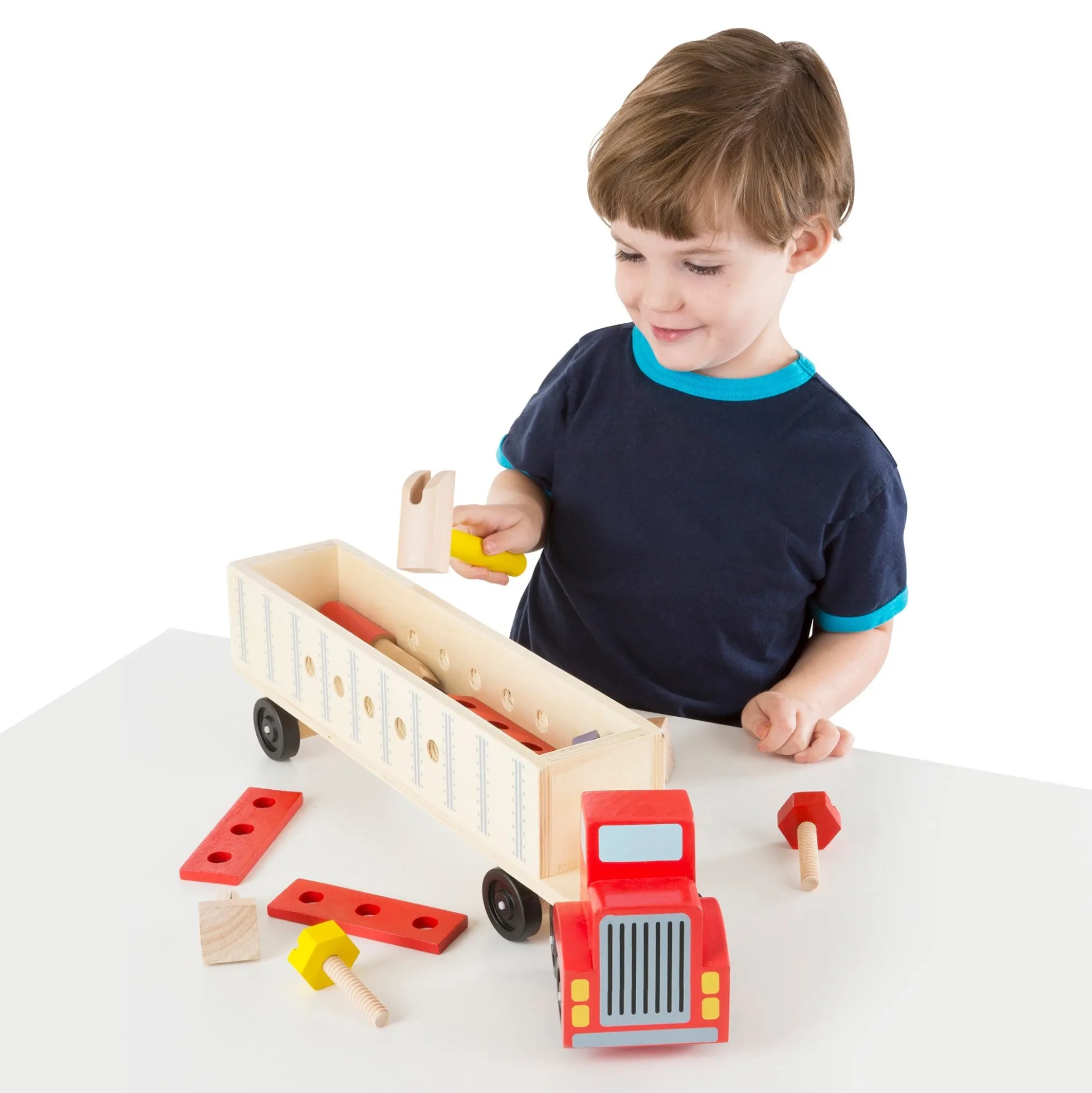 Wooden Big Rig Building Set