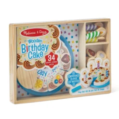 Wooden Birthday Cake Play Set