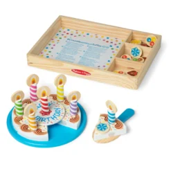 Wooden Birthday Cake Play Set