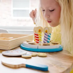Wooden Birthday Cake Play Set