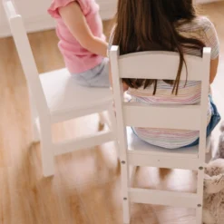 Wooden Chair Pair - White