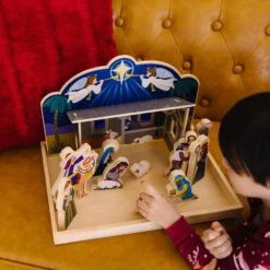 Wooden Christmas Nativity Set