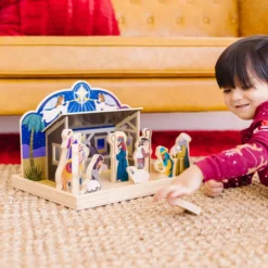 Wooden Christmas Nativity Set