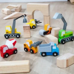 Wooden Construction Site Vehicles