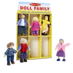 Wooden Doll Family