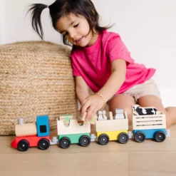 Wooden Farm Train