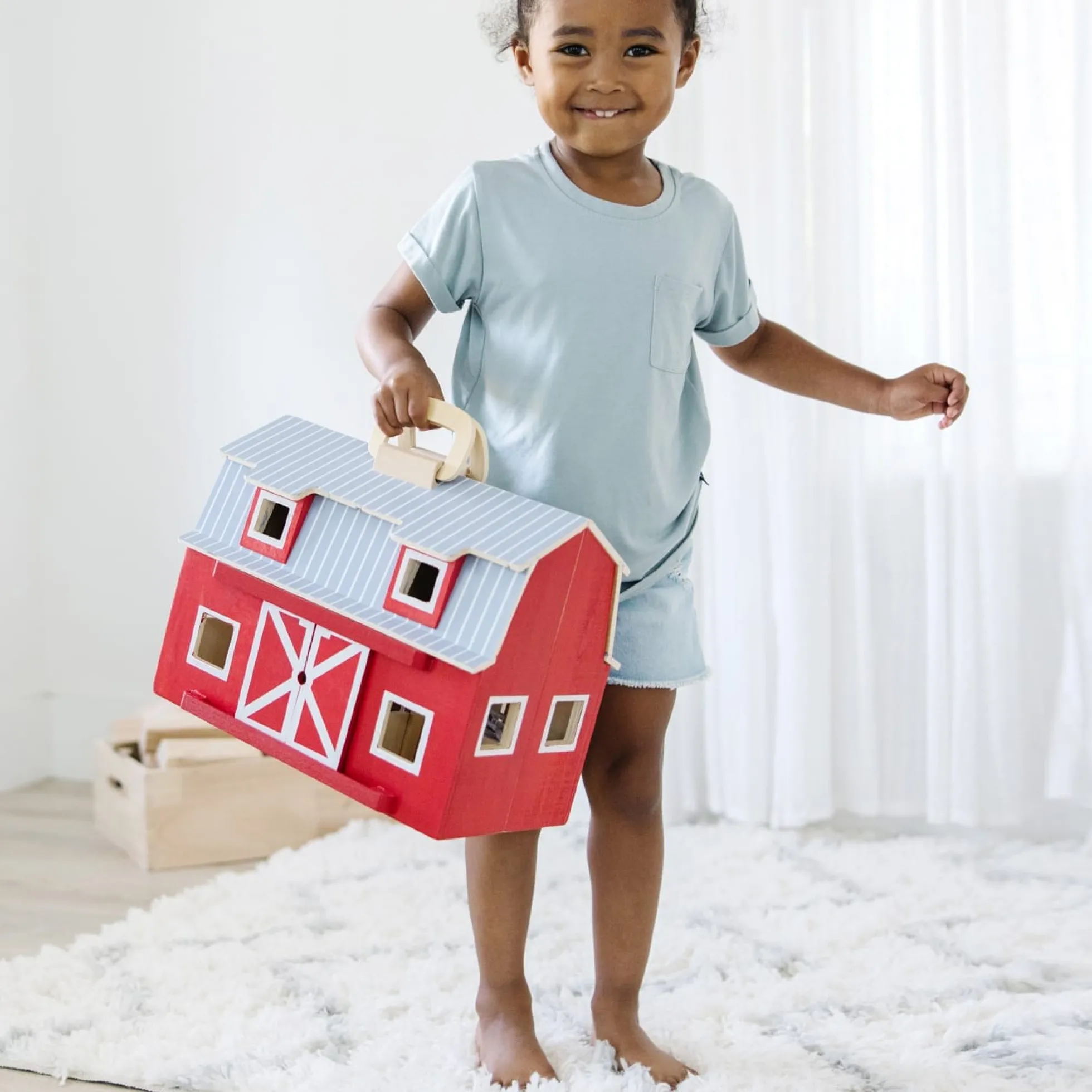 Wooden Fold & Go Barn