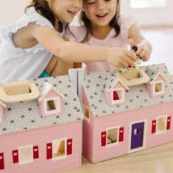 Wooden Fold & Go Dollhouse