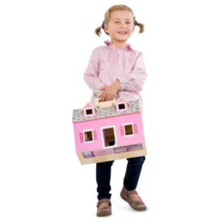 Wooden Fold & Go Dollhouse