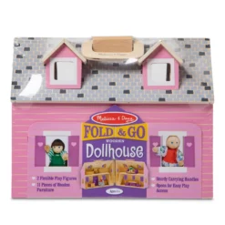 Wooden Fold & Go Dollhouse