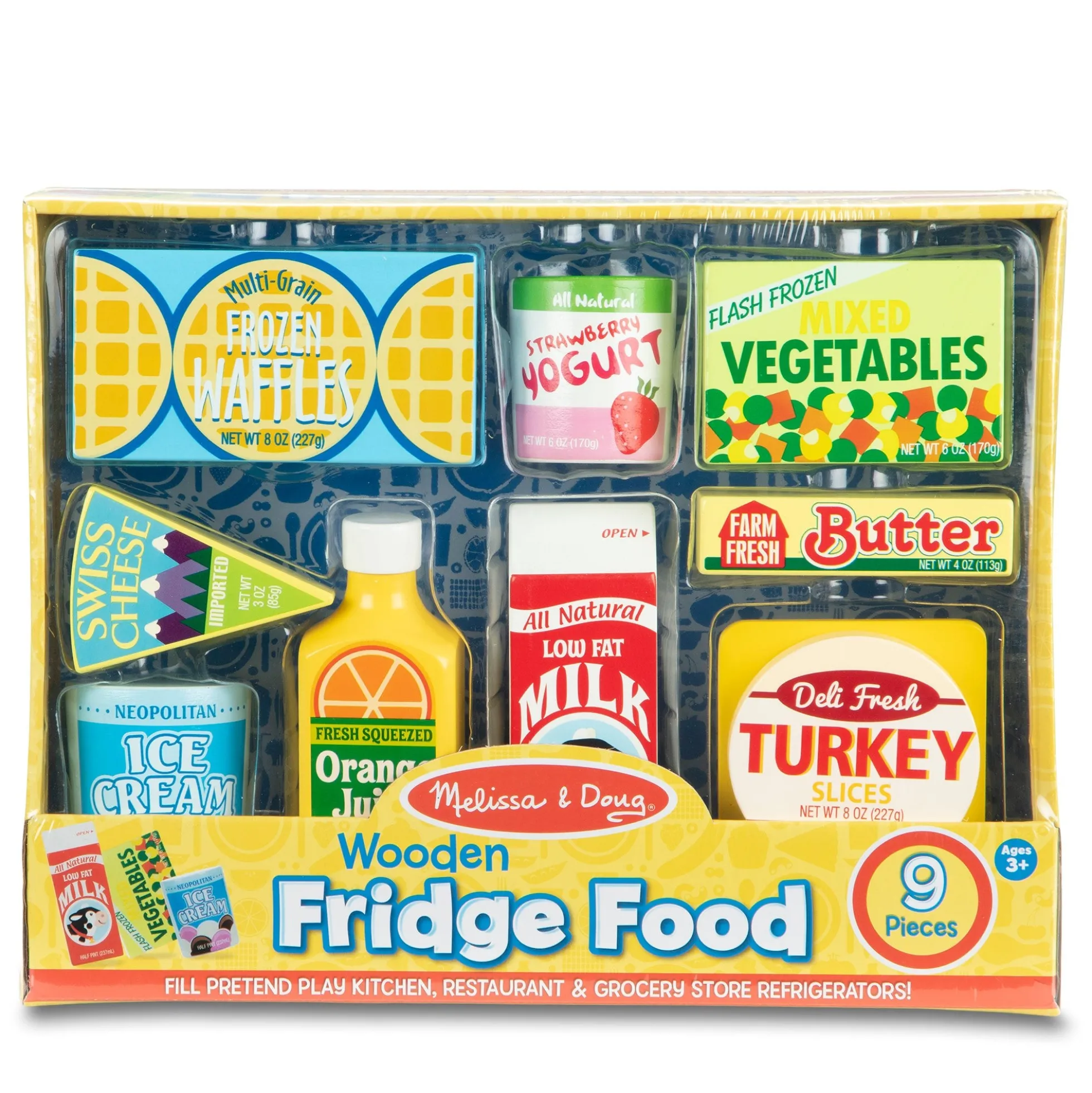 Wooden Fridge Food
