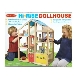 Wooden Hi-Rise Dollhouse