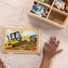 Wooden Jigsaw Puzzles in a Box - Construction