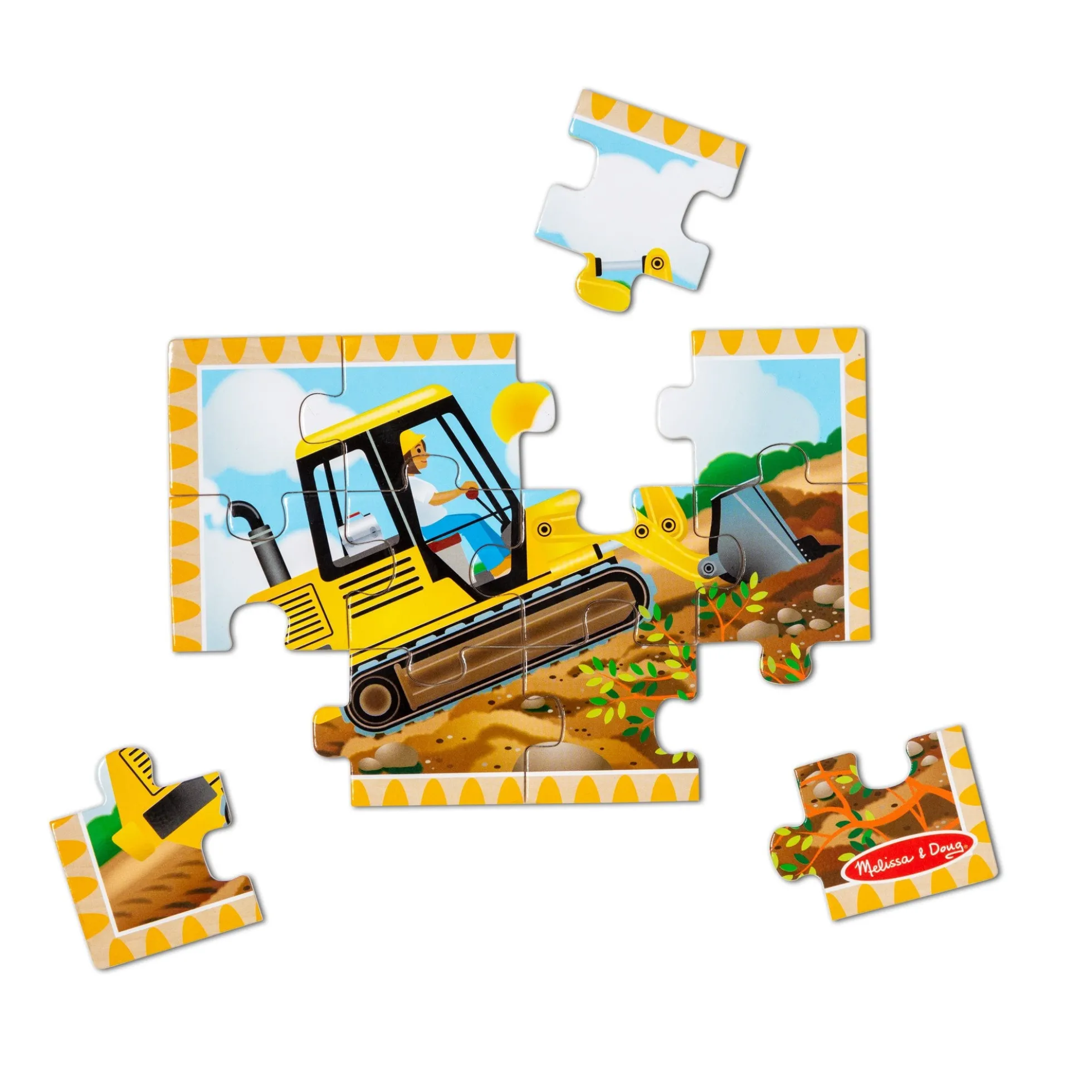Wooden Jigsaw Puzzles in a Box - Construction