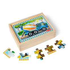 Wooden Jigsaw Puzzles in a Box - Construction