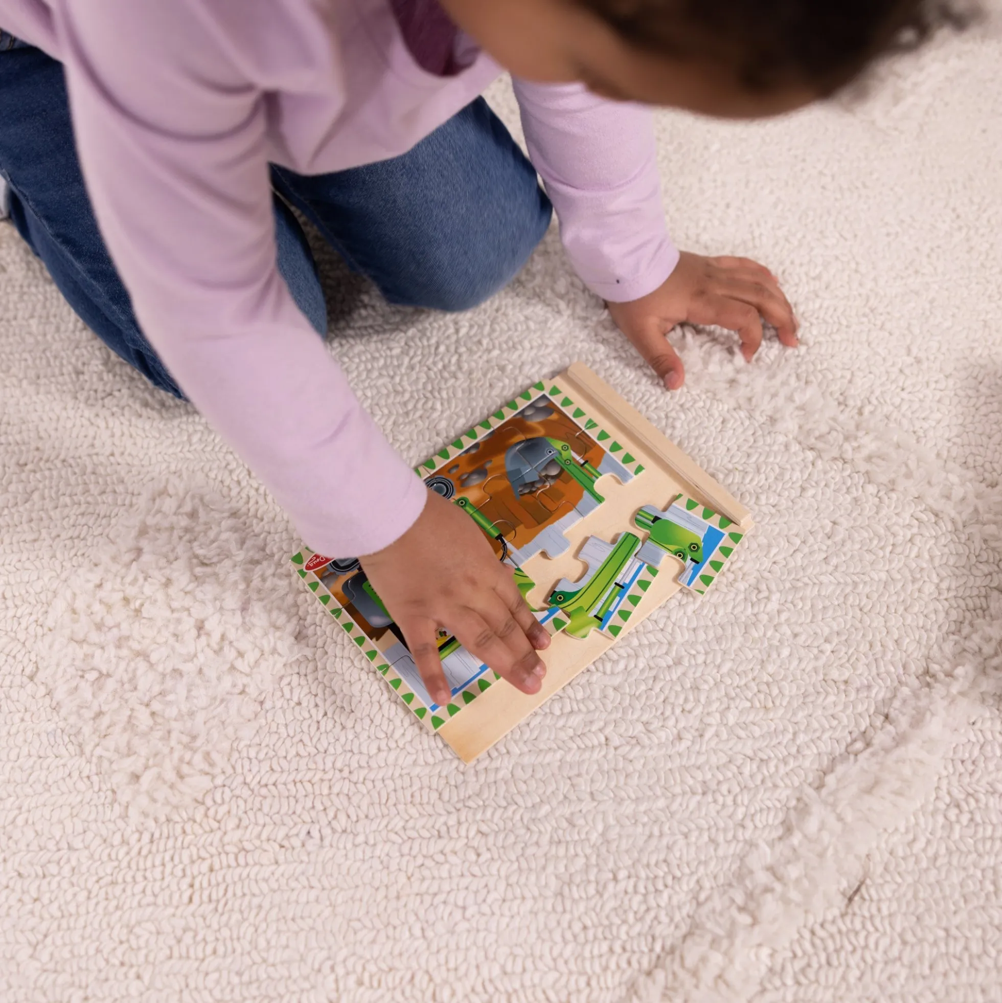 Wooden Jigsaw Puzzles in a Box - Construction