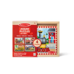 Wooden Jigsaw Puzzles in a Box - Vehicles