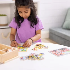 Wooden Jigsaw Puzzles in a Box - Vehicles