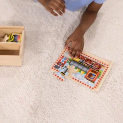 Wooden Jigsaw Puzzles in a Box - Vehicles