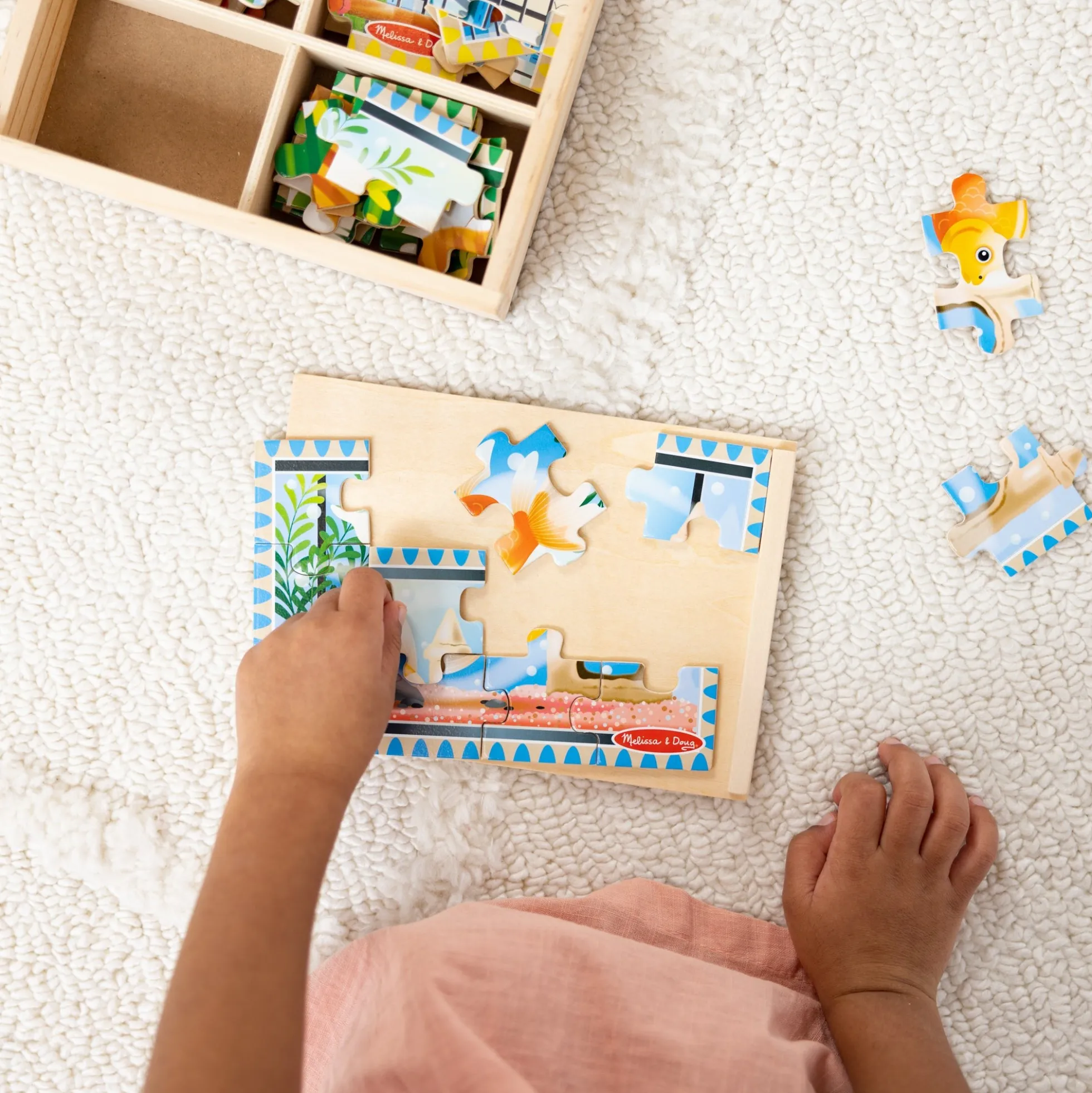 Wooden Jigsaw Puzzles in a Box - Pets