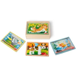 Wooden Jigsaw Puzzles in a Box - Pets