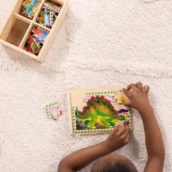 Wooden Jigsaw Puzzles in a Box - Dinosaurs