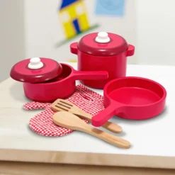 Wooden Kitchen Accessory Play Set