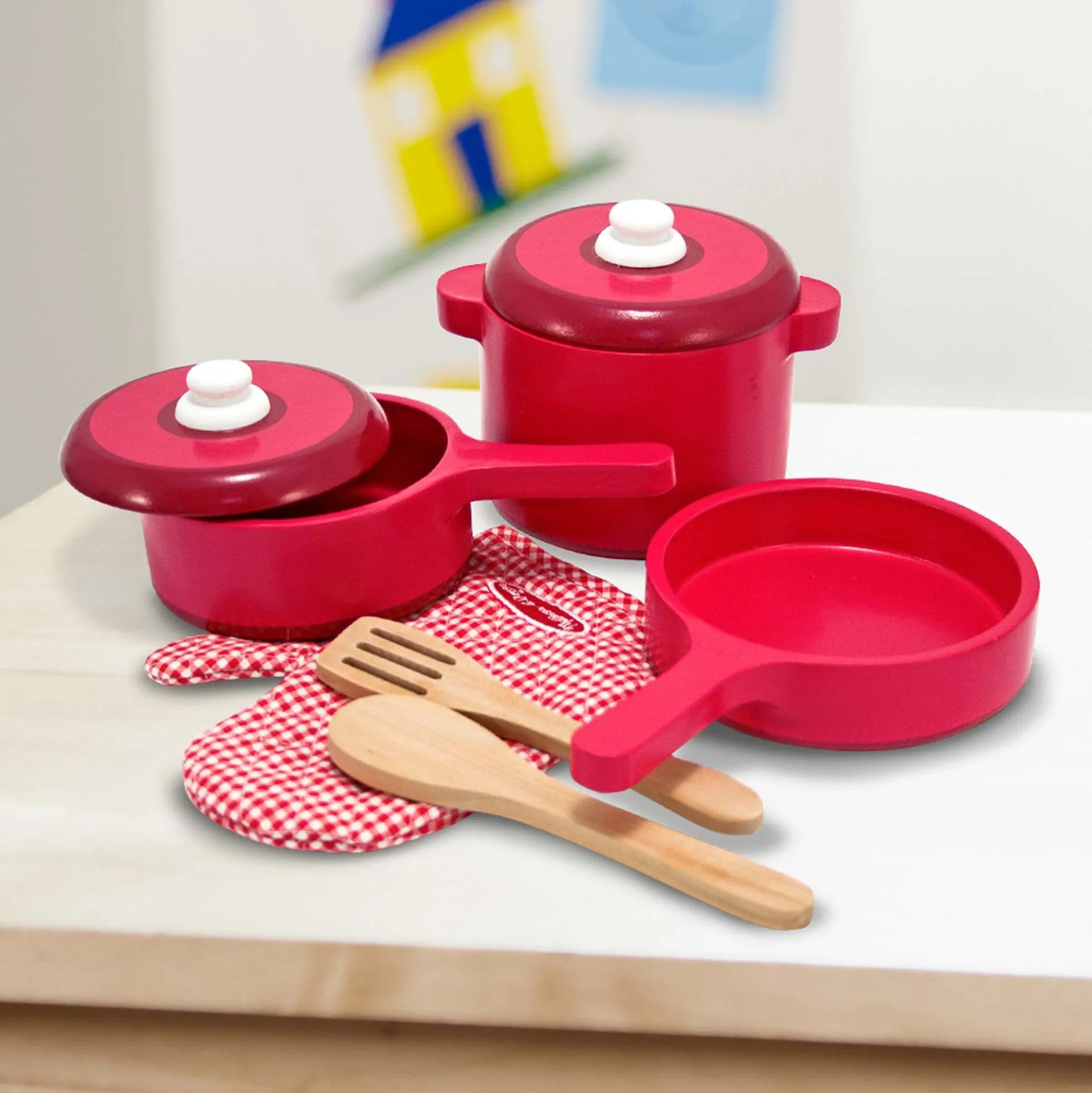 Wooden Kitchen Accessory Play Set