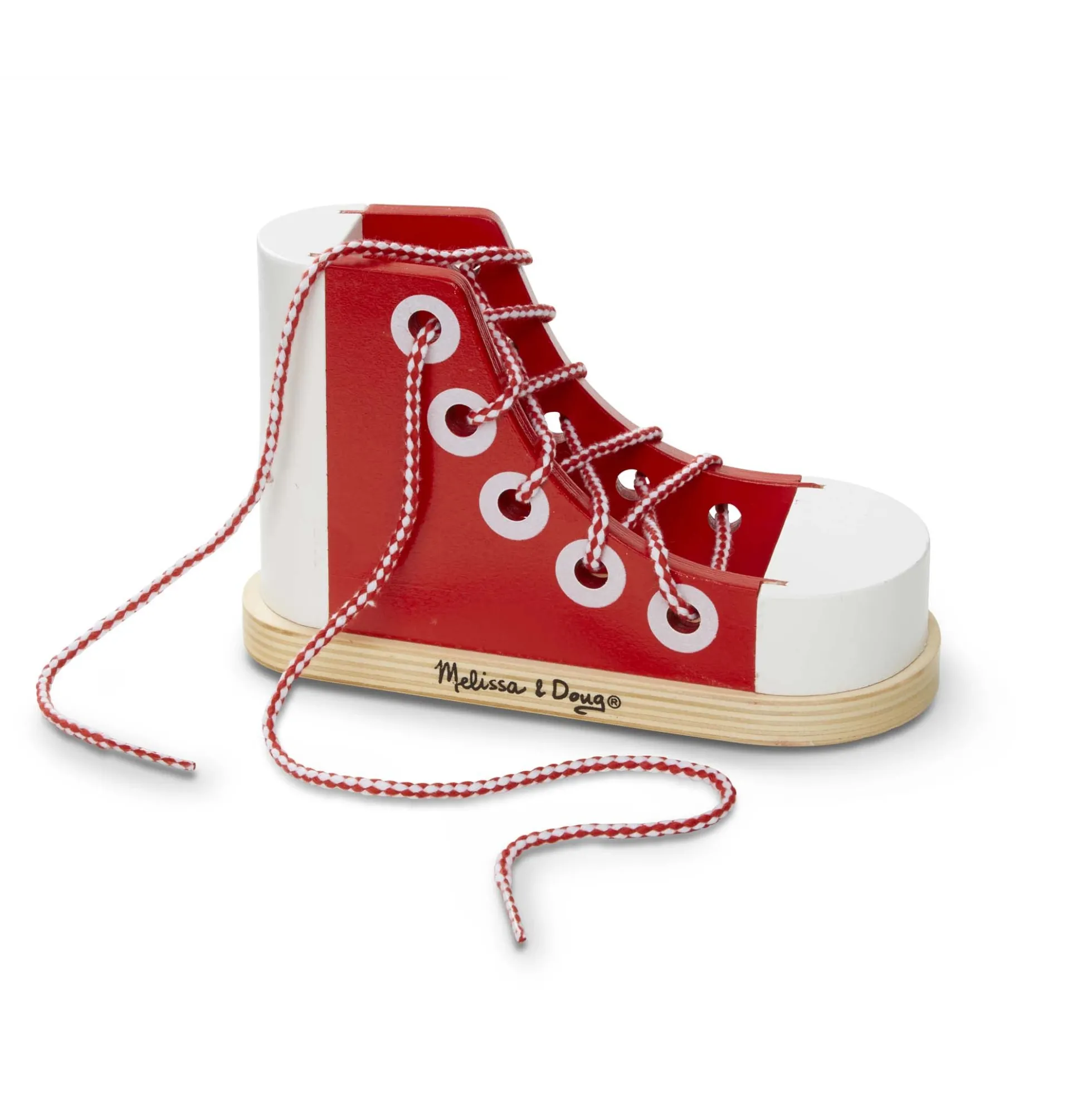 Wooden Lacing Shoe