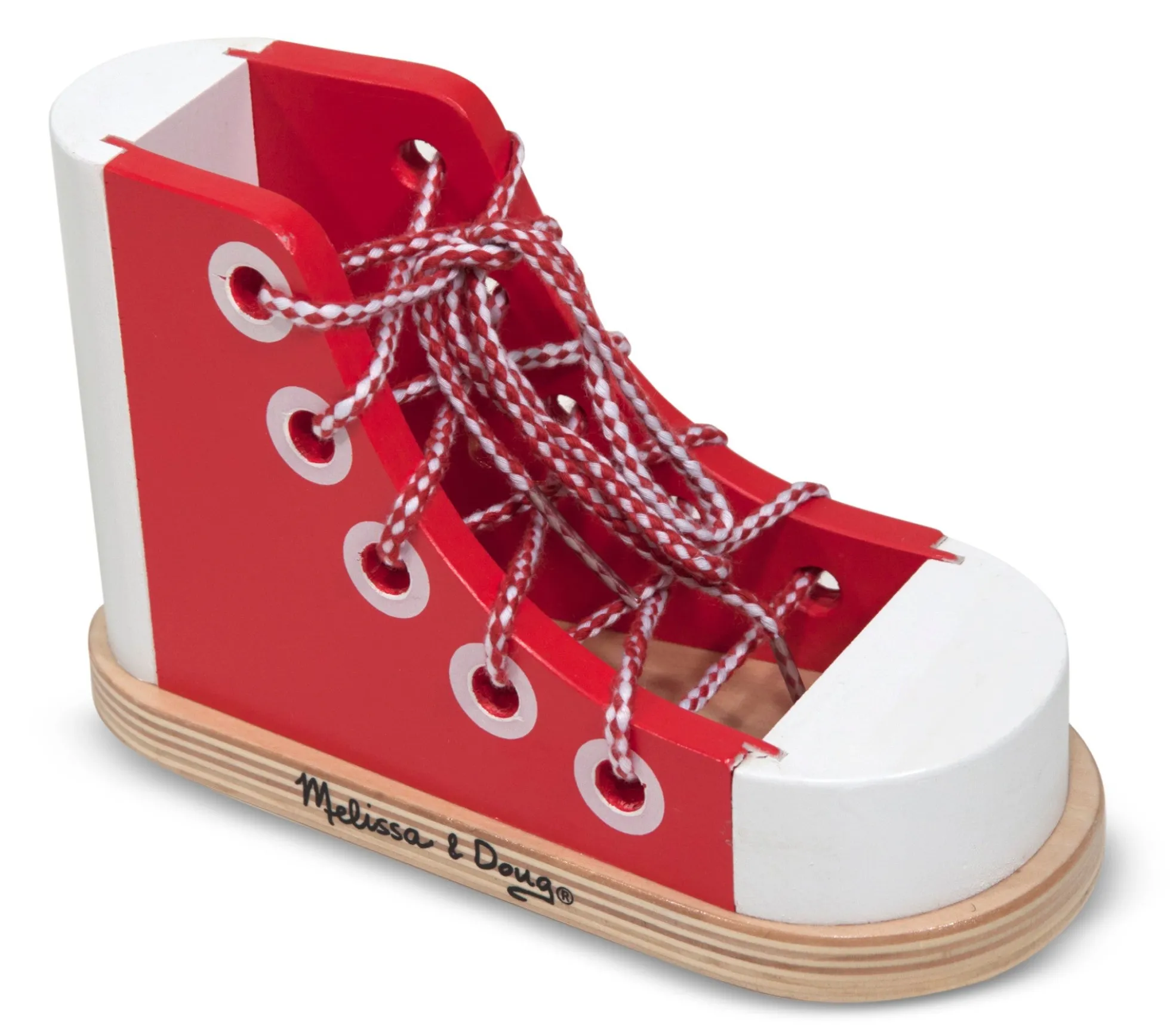 Wooden Lacing Shoe