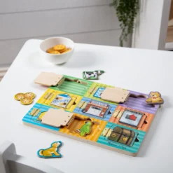 Wooden Magnetic Hide & Seek Board