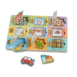 Wooden Magnetic Hide & Seek Board