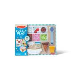 Wooden Magnetic Ice Cream Puzzle & Play Set - 16 Pieces